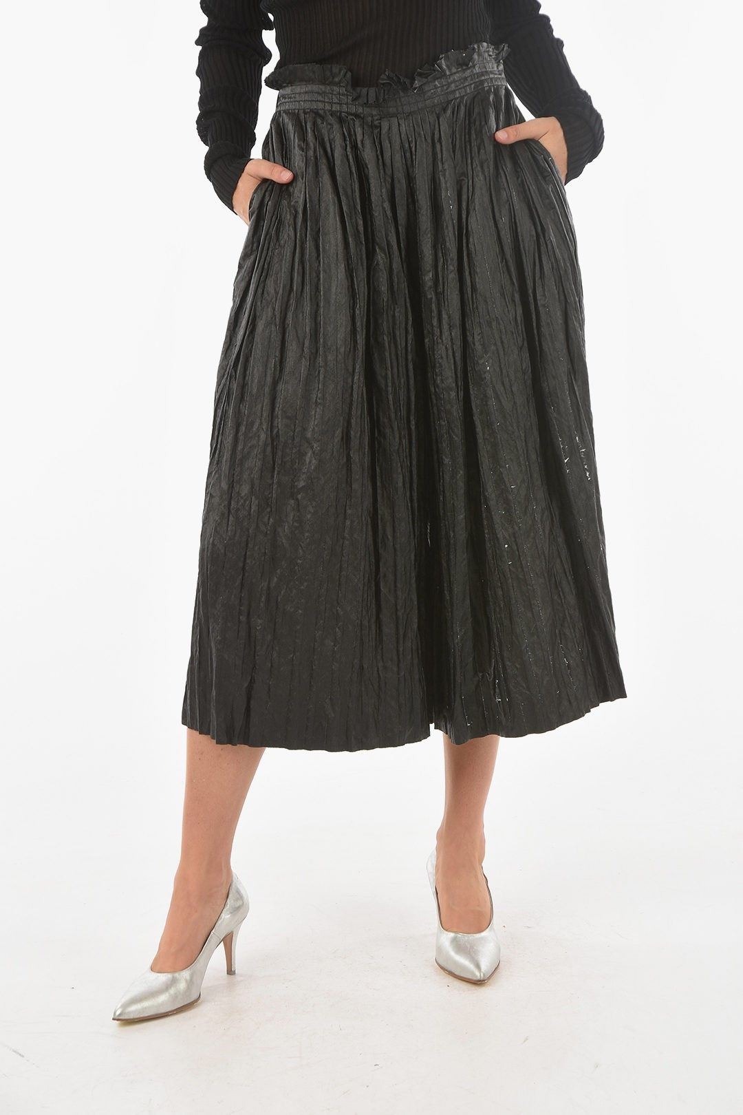 Maison Margiela Ladies High-waisted Denim Culottes