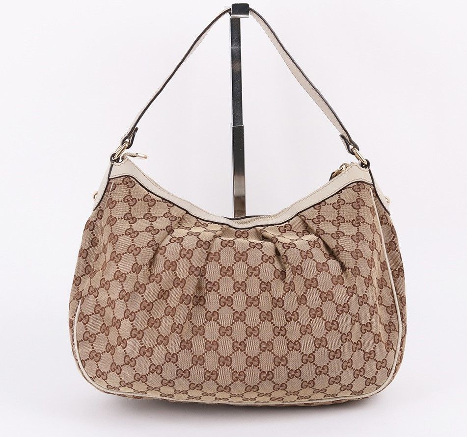 超話題新作 Shoulder Hobo White Jacquard GG Gucci Bag eBay | 29942101 232955 ヘアエクステンション・かつら・アクセサリ