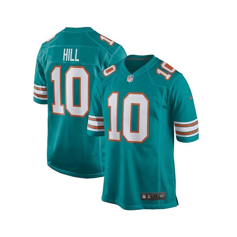 Men's Tyreek Hill Aqua Miami Dolphins Replica Jersey