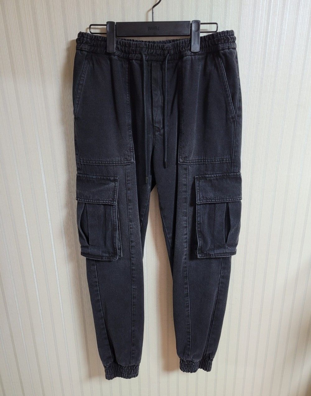 Juun.j Black Denim Cargo Jogger Pants 21SS 44 29223558 | eBay