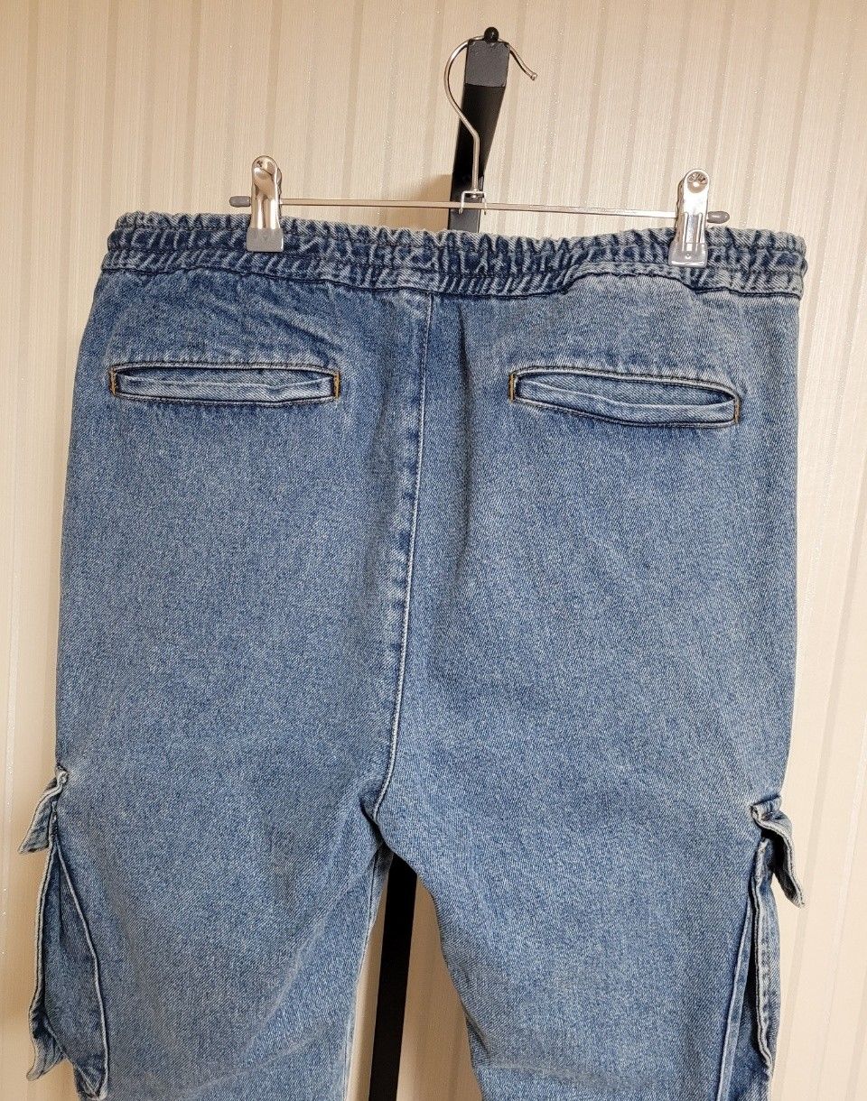 Juun.j Blue Cargo Jogger Denim Pants 44 29223129 | eBay
