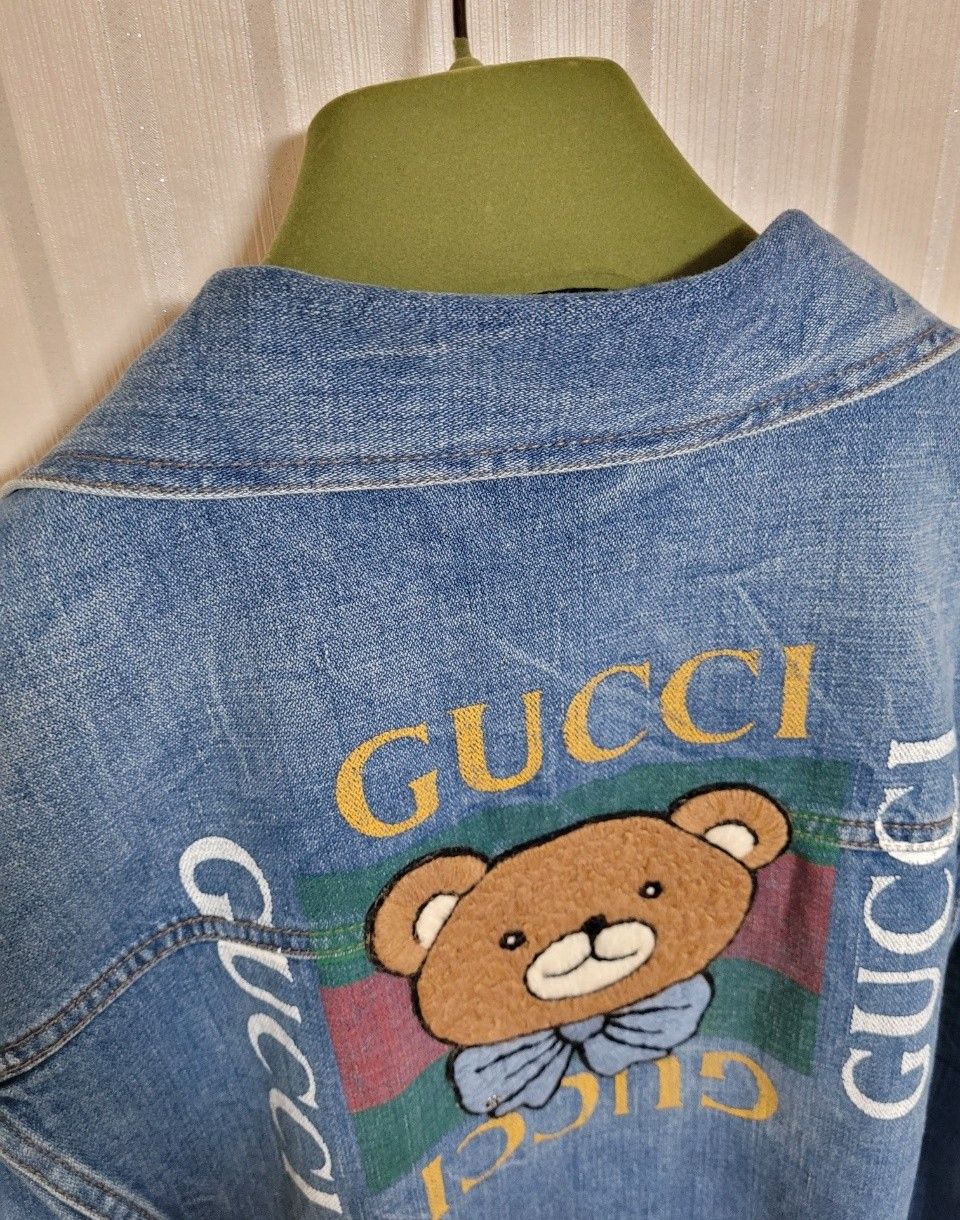 Gucci 50 X Kai Teddy Bear Logo Denim Jacket 29956729 | eBay Gucci 50 X Kai Teddy Bear Logo Denim Jacket 29956729 | eBay