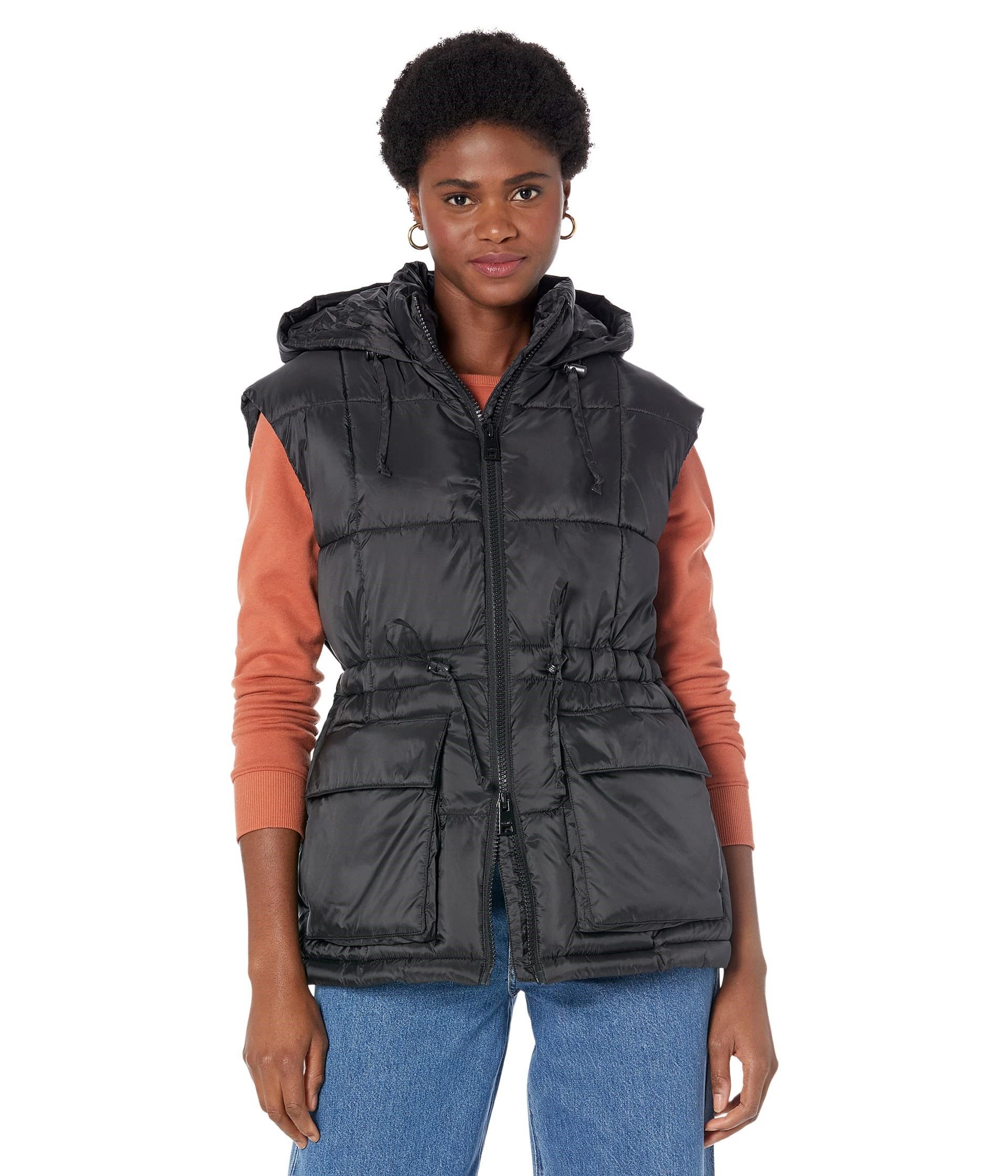 Hooded puffer vest online