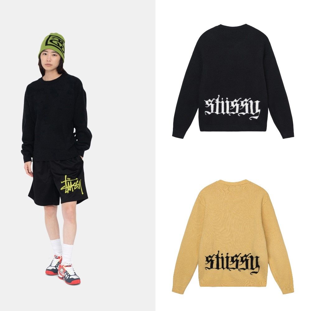 人気急上昇 STUSSY GOTHIC SWEATER veme.fi