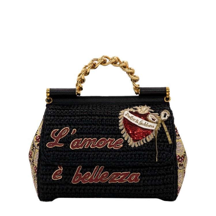 Dolce & Gabbana Resin Dolce Box Bag with Rhinestones