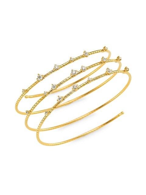 Mattia Cielo-18k 옐로우 골드 타이타니움 랩 팔찌... 타이타니움 랩 팔찌 Rugiada Diamanti 18K Yellow Gold, Titanium... 