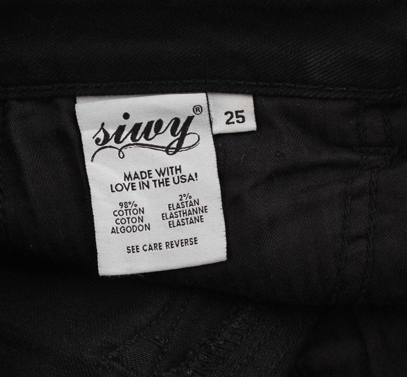SIWY Hannah Black Washed Denim Pants 25 26809749 | eBay