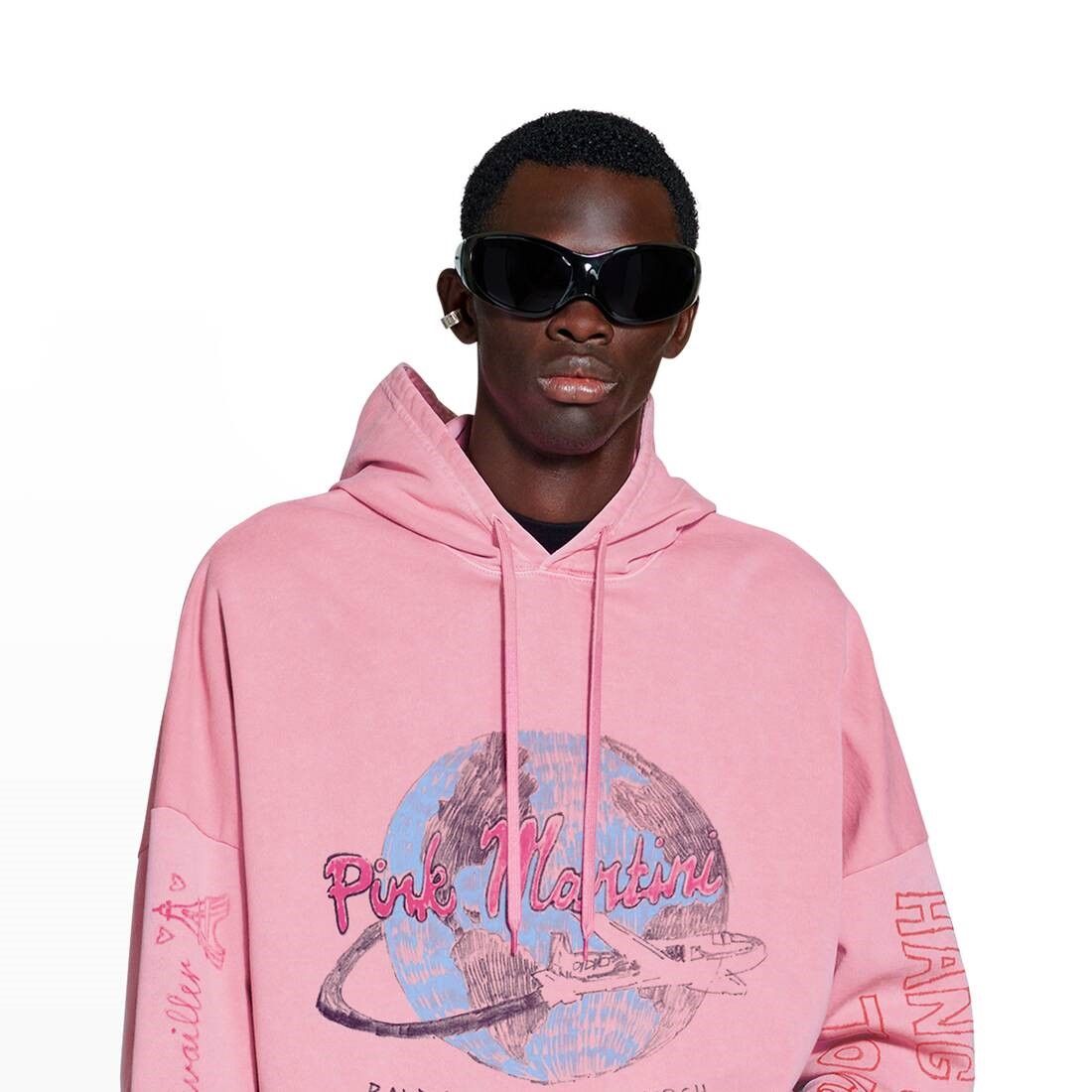 Balenciaga New York Hoodie in Pink