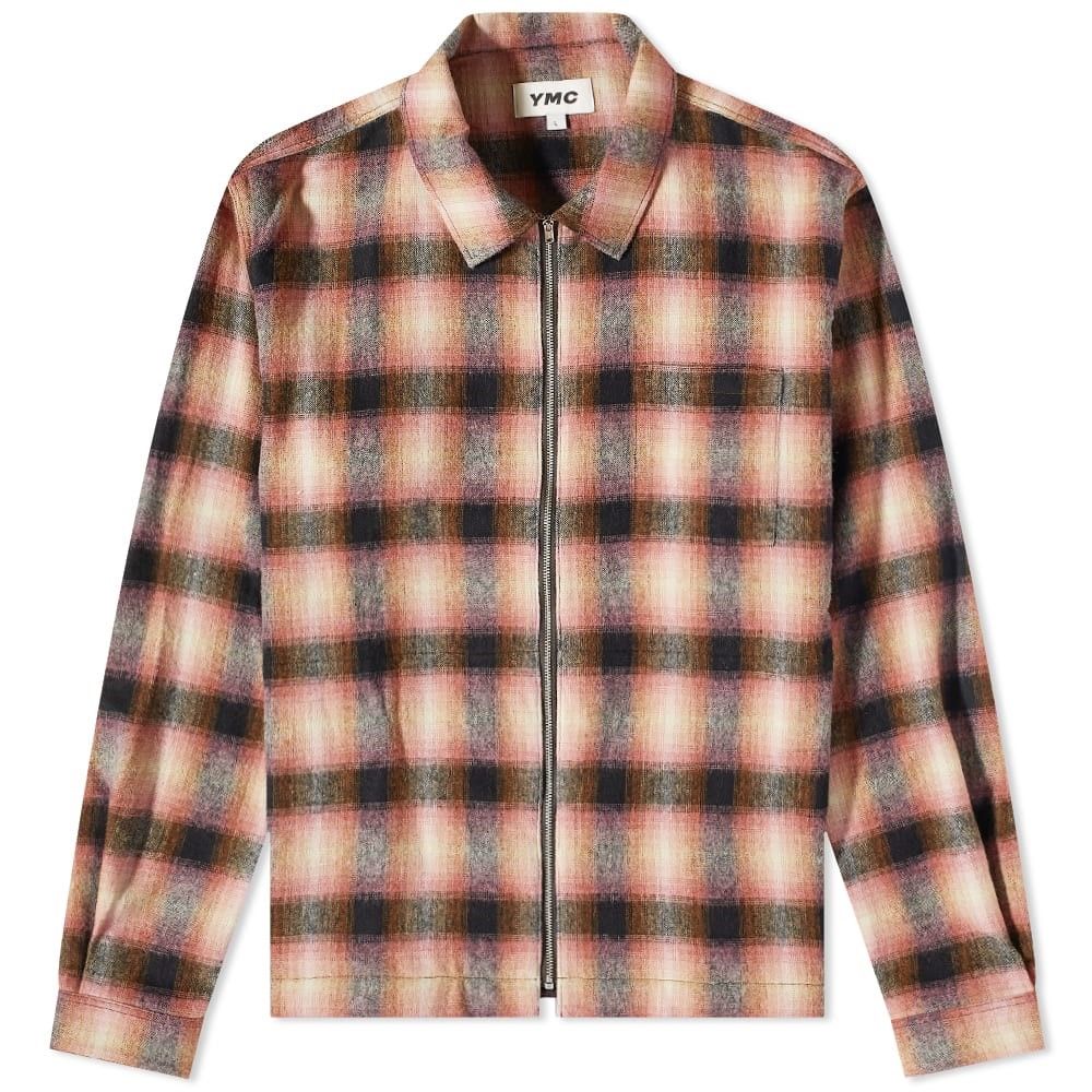 YMC Beach Jacquard Plaid Fleece Jacket