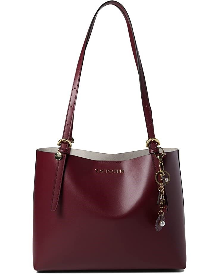 ZAC Zac Posen Alice Mini Shopper Crossbody, Dark Cherry