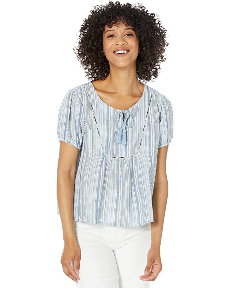 Lucky Brand Square Neck Printed Top