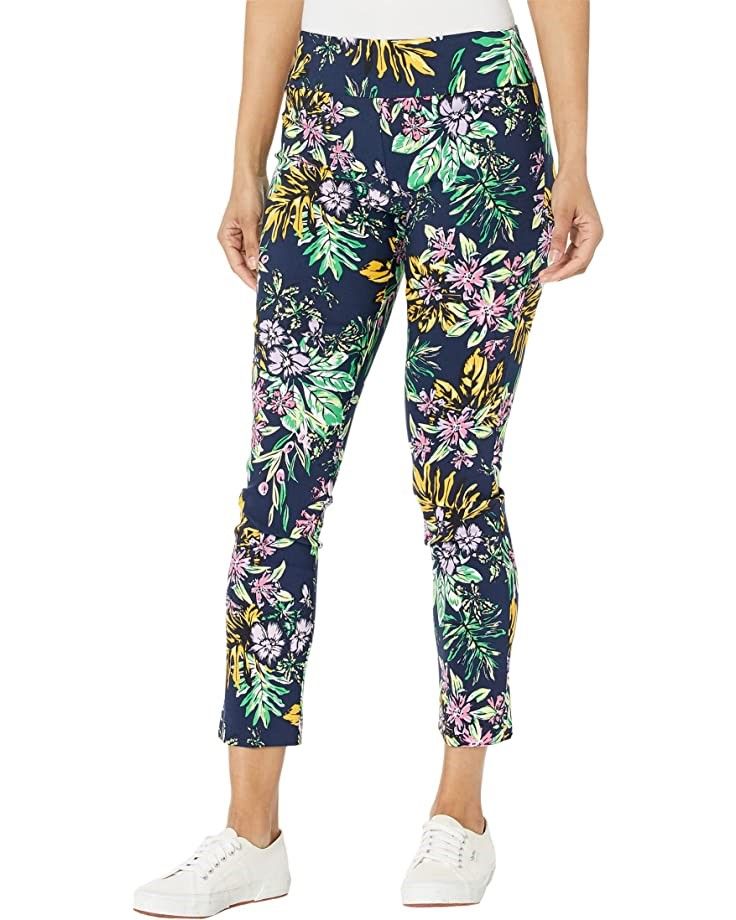 Como Stretch Cotton Front Pants with Hidden Elastic