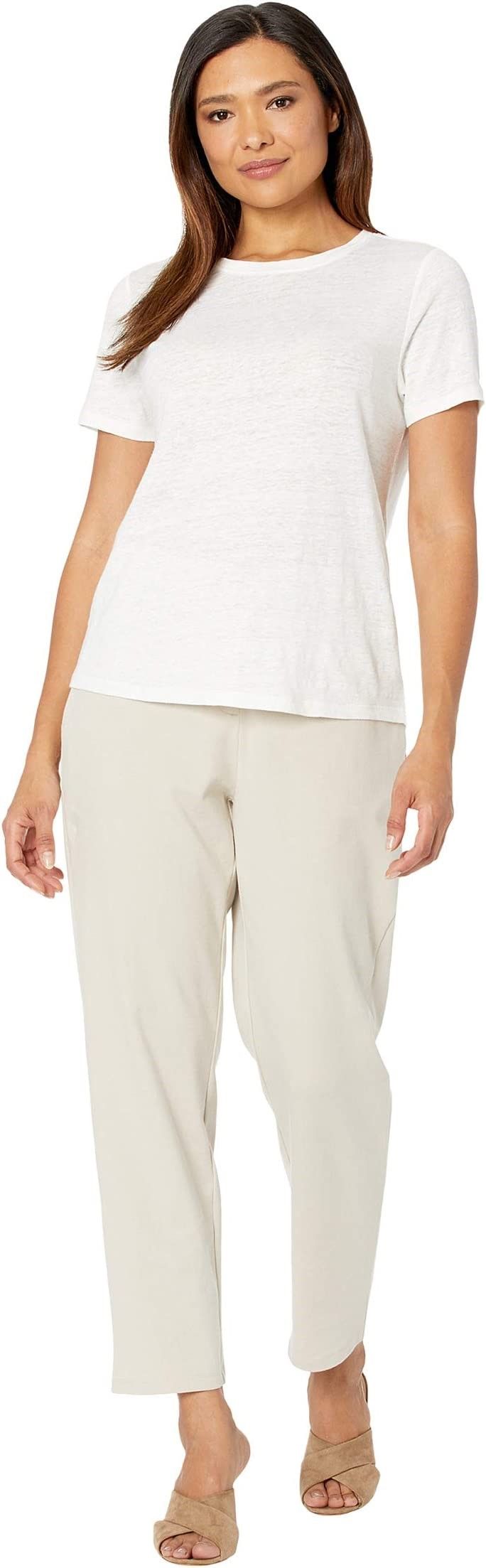  Eileen Fisher Midthigh Shorts with Drawstring in