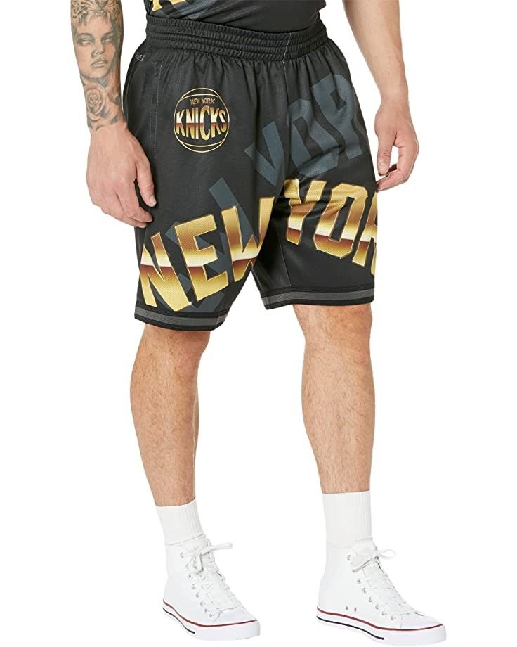 Men's Mitchell & Ness Black Orlando Magic Big Tall Hardwood Classics Jumbotron Shorts