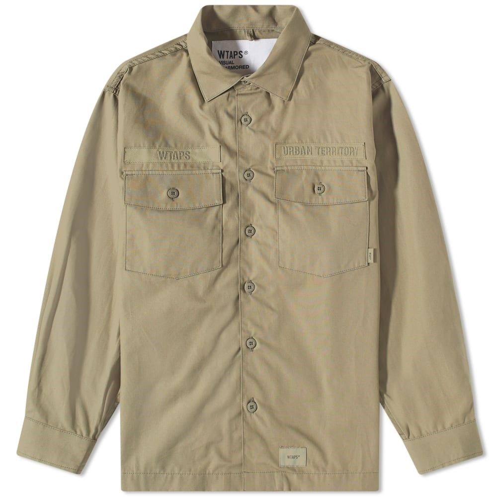 더블탭스-더블탭스 WTAPS Smock Crew Neck Overshirt 222BRDT-SHM04-OL