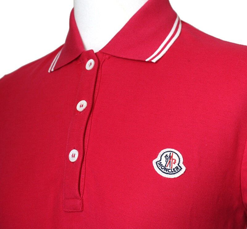 Moncler Crimson Red Piqué Shirt 44 33755883 | eBay