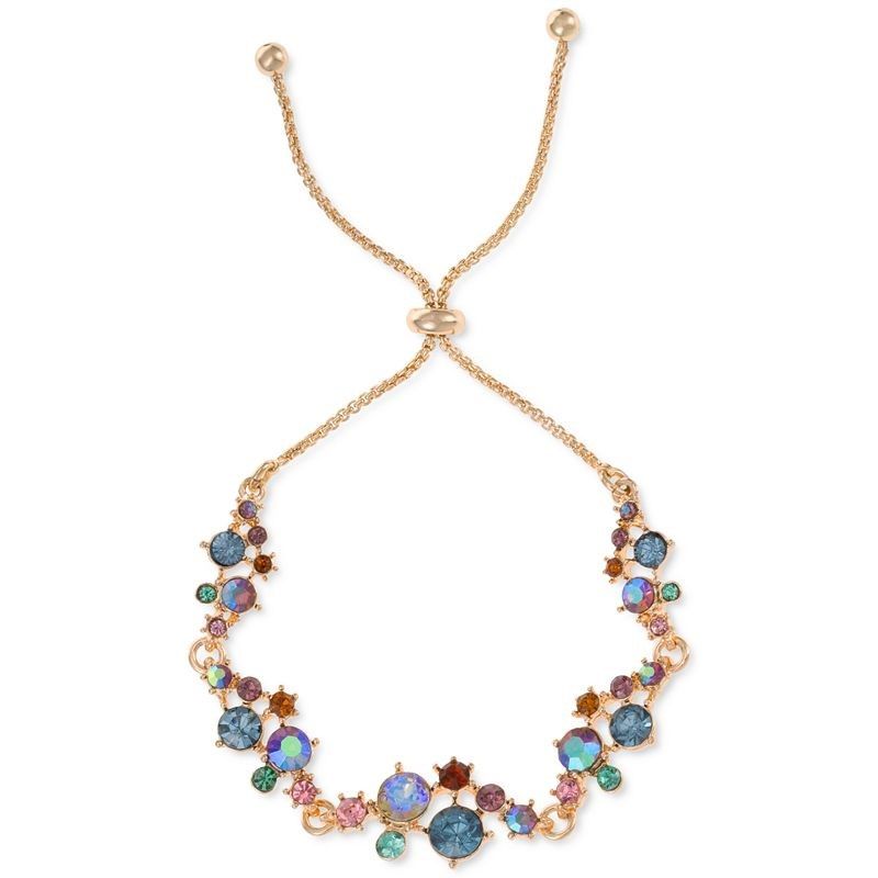 아이앤씨인터내셔널컨셉트-골드톤 믹스 스톤 팔찌 Gold-Tone Mixed Stone Slider Bracelet, Created for Macys 14604443 | 트렌비... 