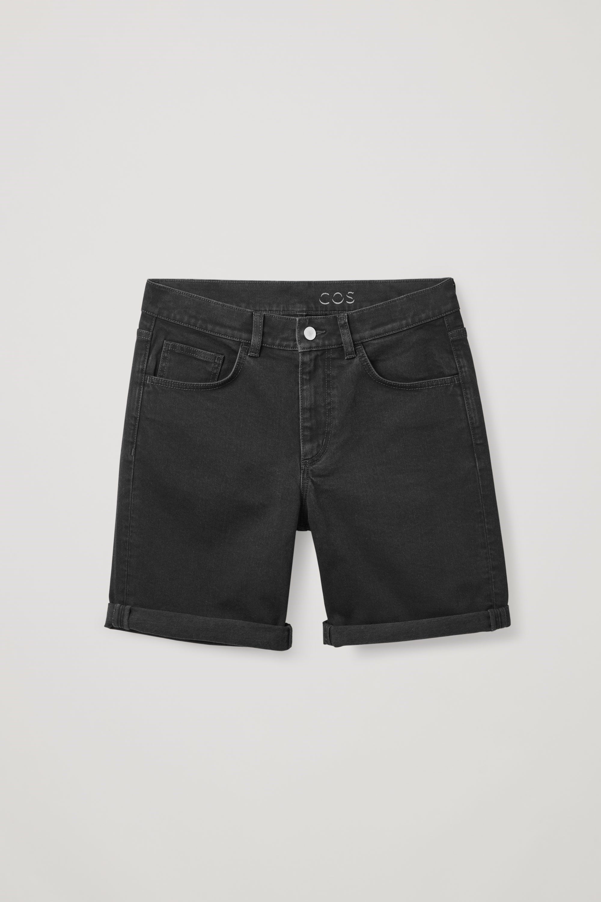 코스-데님 바지 그레이 Slim-fit Denim Shorts Dark Grey... 트렌비 코스-데님 바지 그레이 Slim-fit Denim Shorts Dark Grey... 