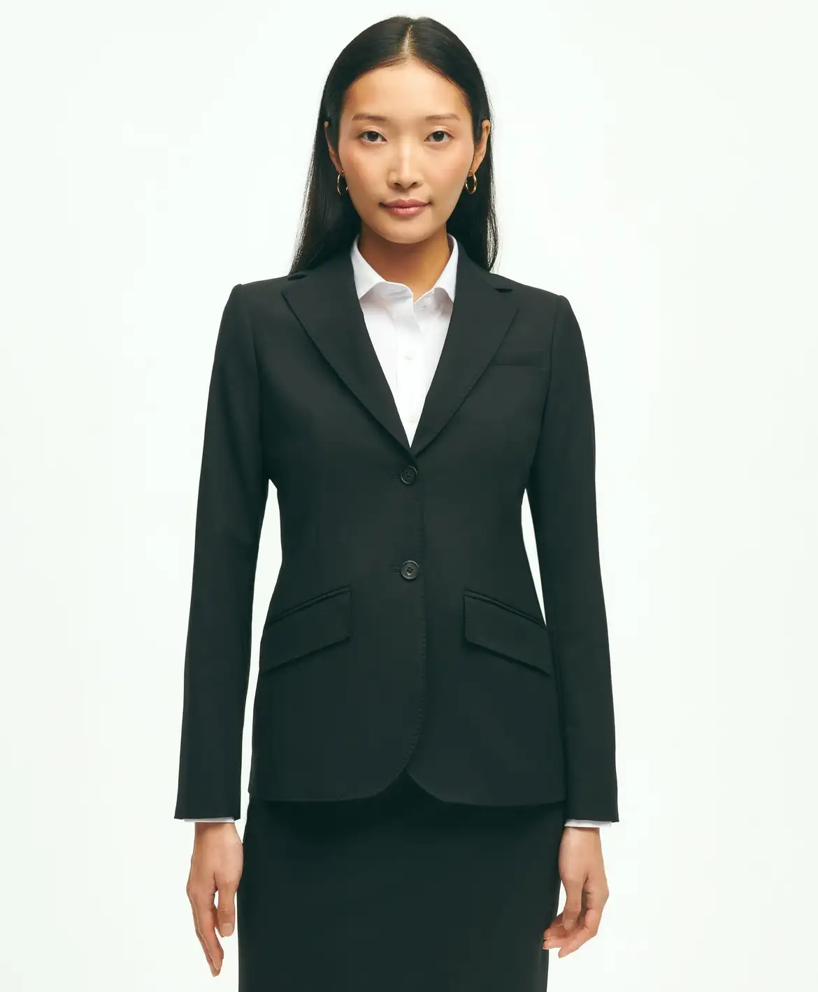 브룩스브라더스-더 에센셜 스트래치 울 자켓 The Essential Brooks Brothers Stretch Wool Jacket  WJ00413 BLCK