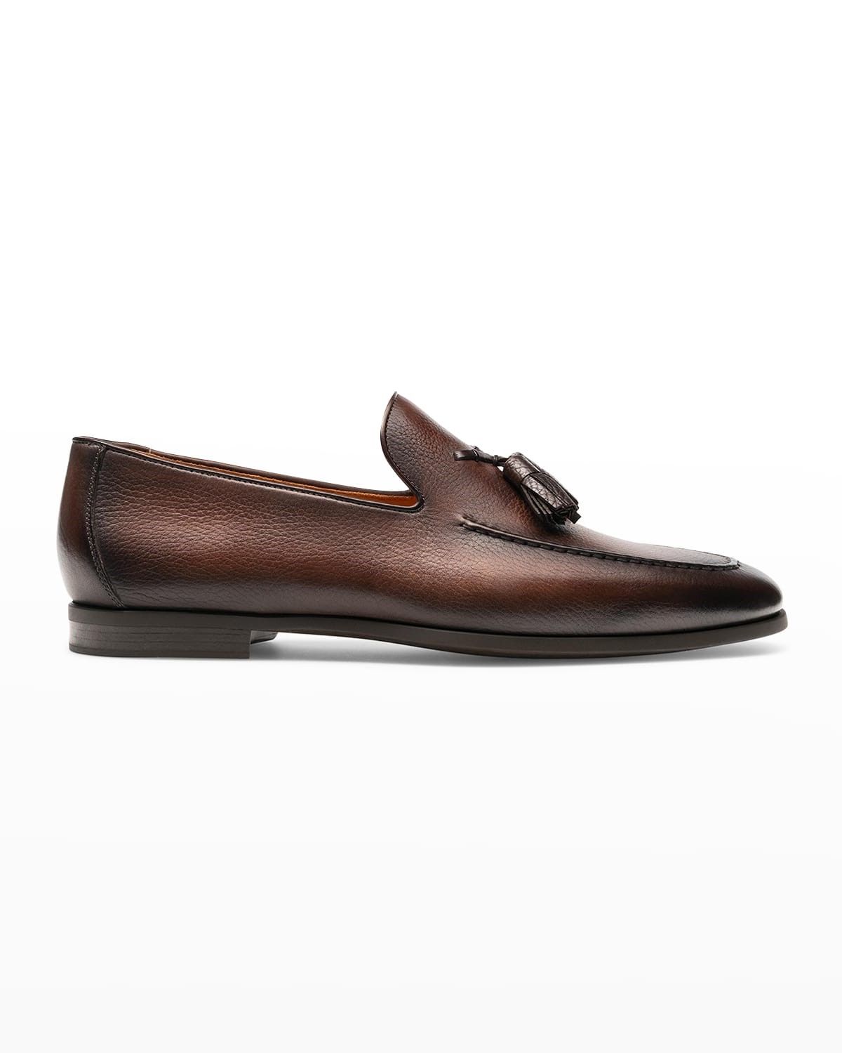 Magnanni tassel loafers Magnanni Tassel Loafer Dark Brown Suede • Brogue main image 3