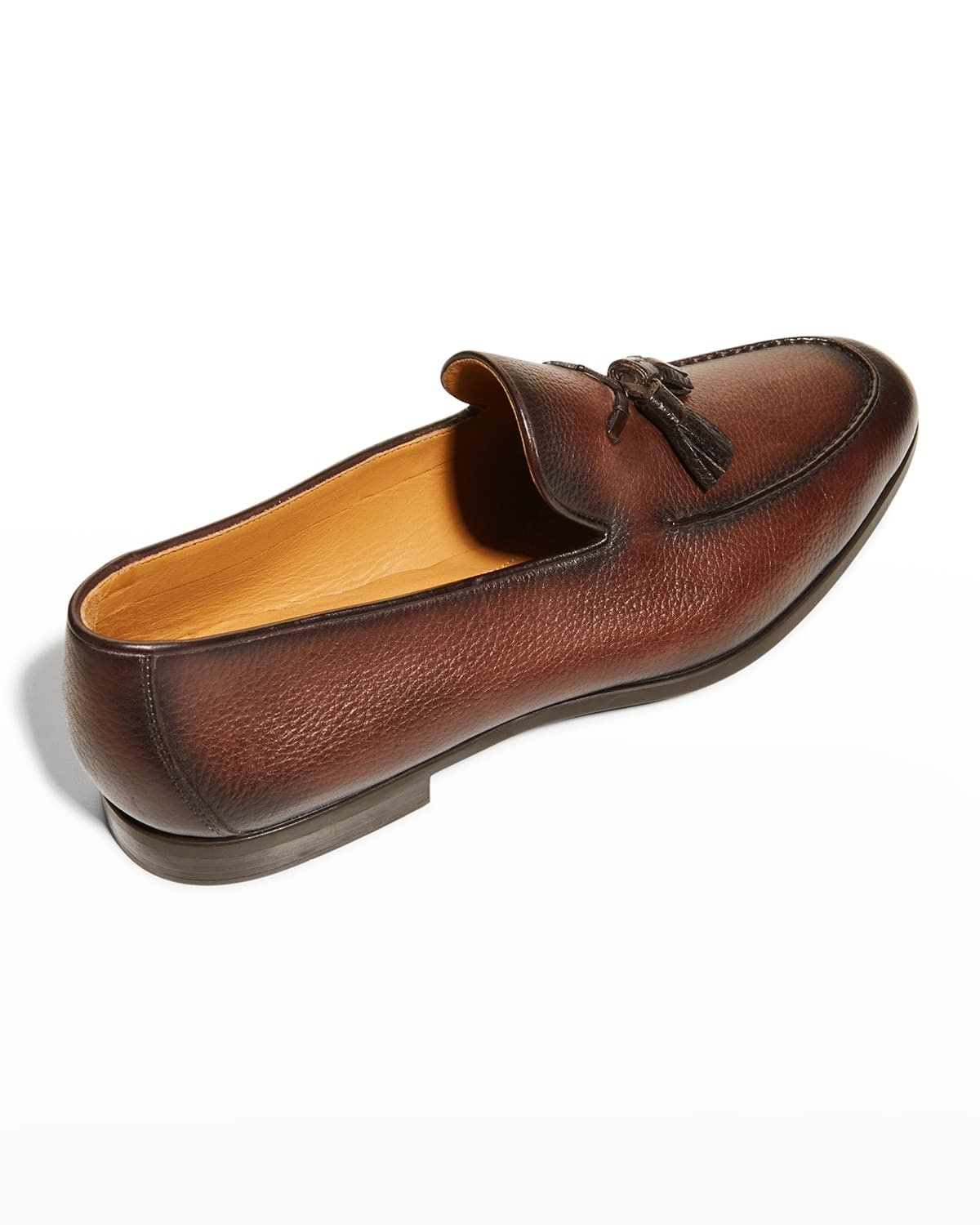 Magnanni Mens Casual Dress Shoes Soft Brown Leather Tassel Loafers Size 8 M Raulo Men main image 3