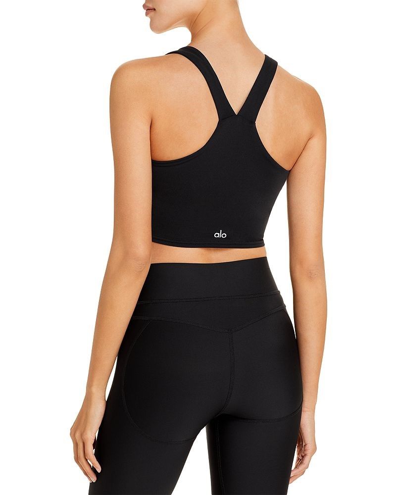 Womens Alo Yoga black Airlift Intrigue Sports Bra