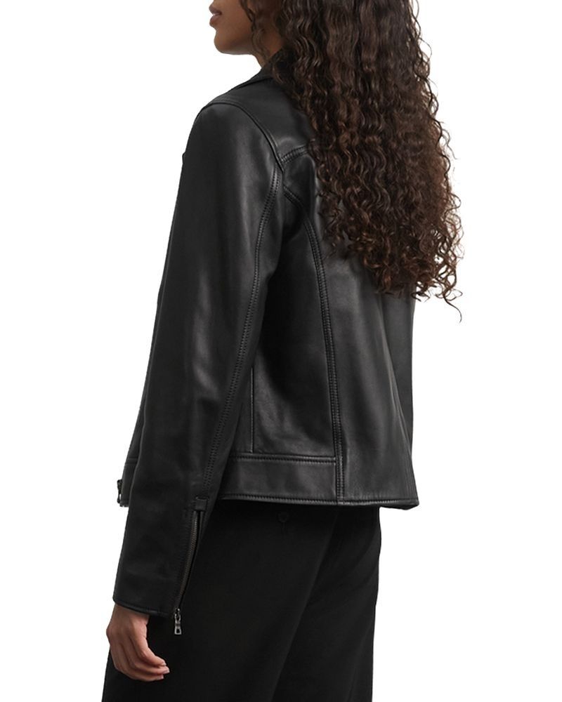 가죽 자켓 Nadege Leather Moto Jacket 4624736