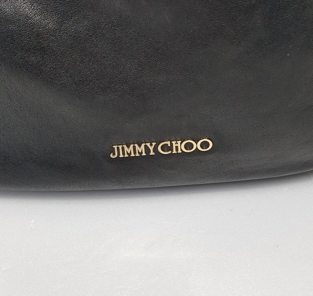 Jimmy Choo Black Leather Solar Shoulder Bag 12345 27060969 Jimmy Choo Black Leather Solar Shoulder Bag 12345 27060969