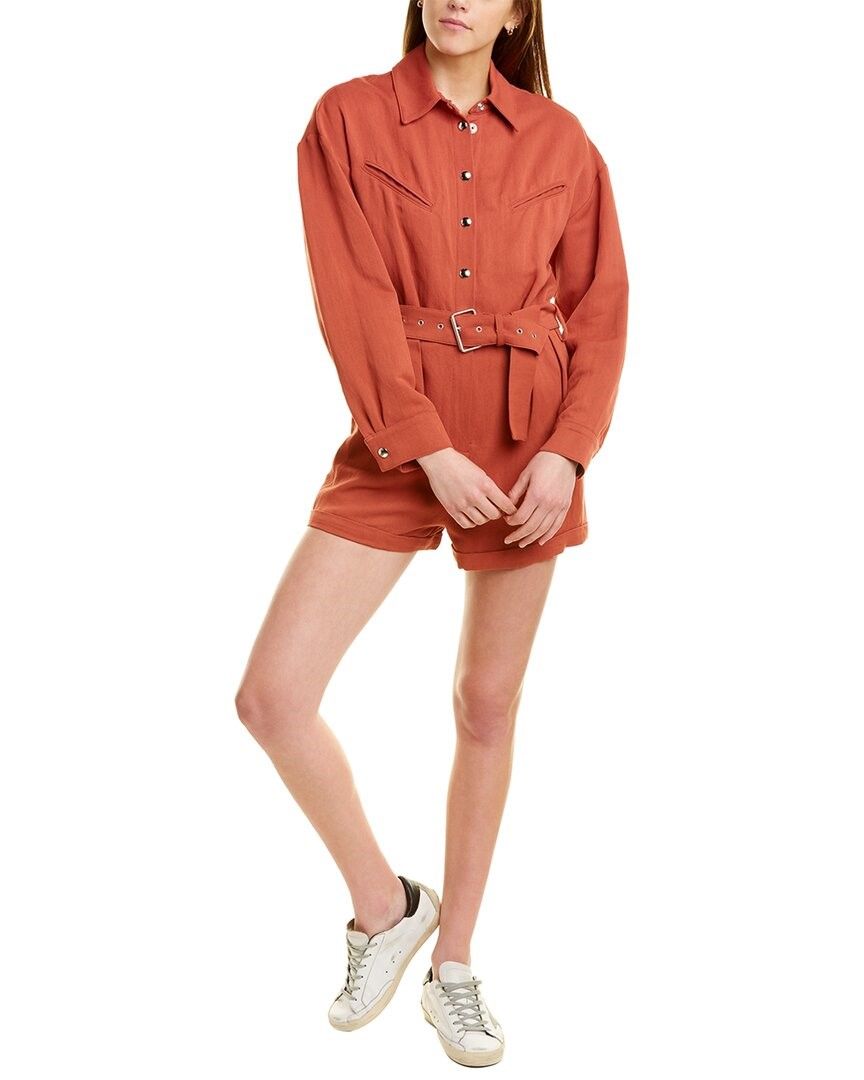 점프수트 IRO Ambrocio Linen-Blend Playsuit 1411599859