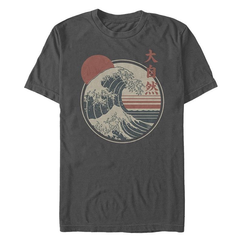 남성 웨이브 숏 슬리브 크루넥 티셔츠 Men's Great Wave Short Sleeve Crew T-shirt 12291136