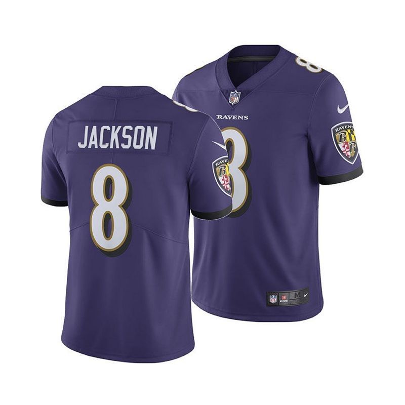 NFL_Jerseys Jersey Baltimore''Ravens''Men #8 Lamar Jackson 89 Mark Andrews  9 Justin Tucker 99 Matthew Judon''NFL'' 100th Limited Jersey 