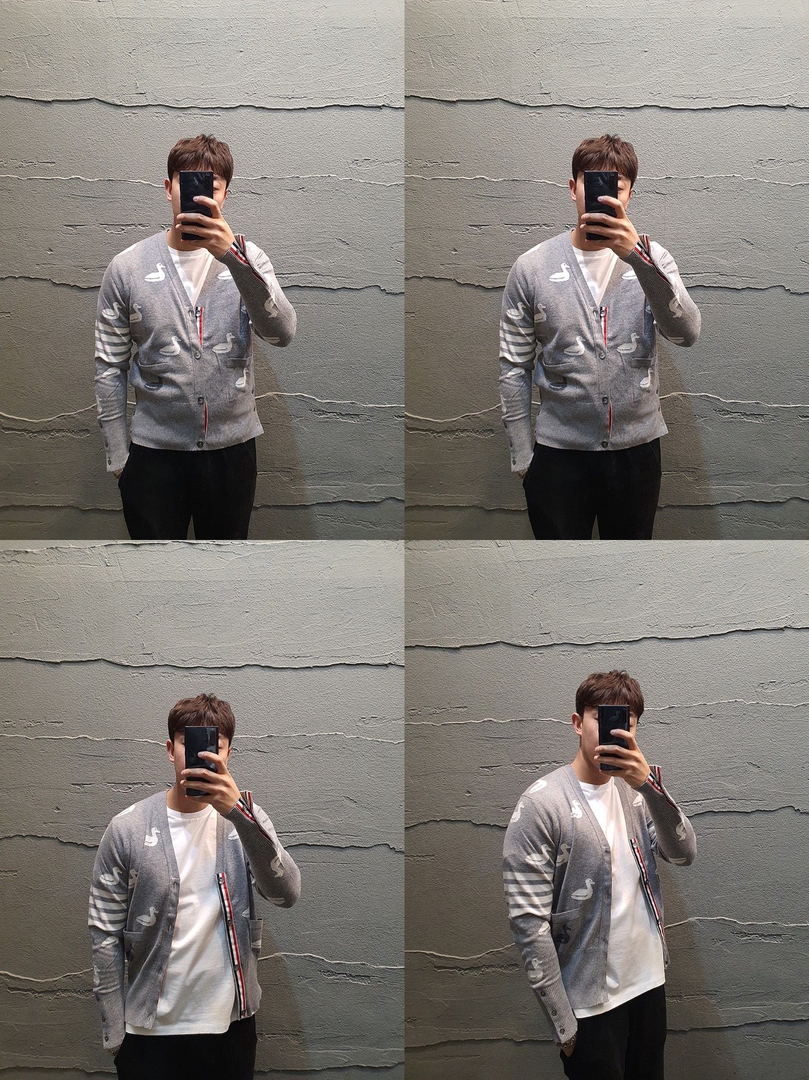 캐시미어 오리 가디건  남성 5388136212