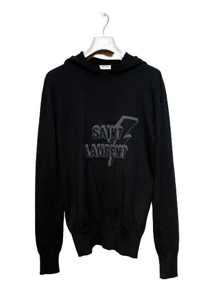 Saint Laurent Black Hooded Knit Women