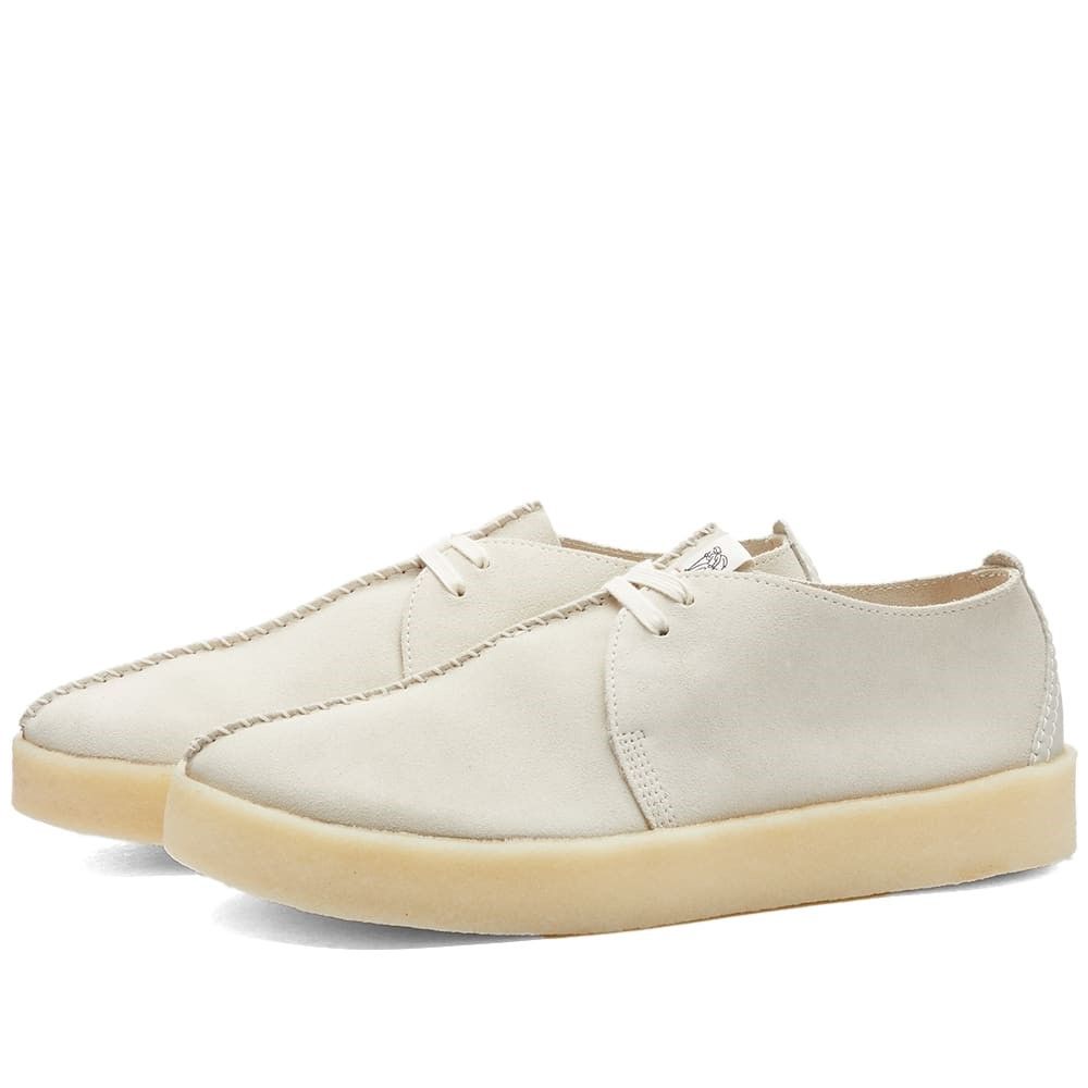 클락스-Trek Cup 26165824 White Suede | TRENBE