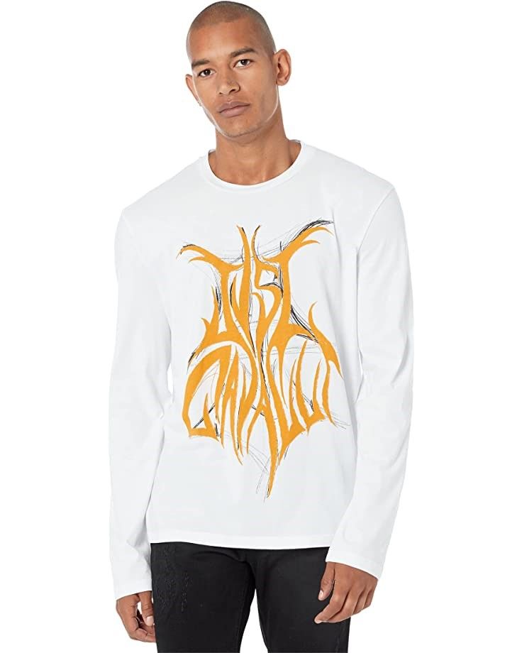 저스트카발리-Just Cavalli Soho Crew Neck Sweatshirt with Palm