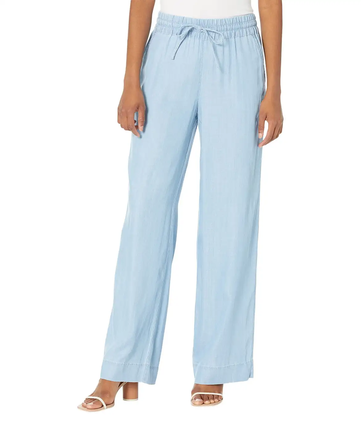 Chambray All Day High-Rise Easy Pants