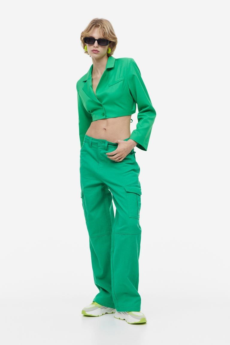 에이치앤엠-트윌 카고 바지 Twill cargo trousers 1107358011... 트렌비 에이치앤엠-트윌 카고 바지 Twill cargo trousers... 