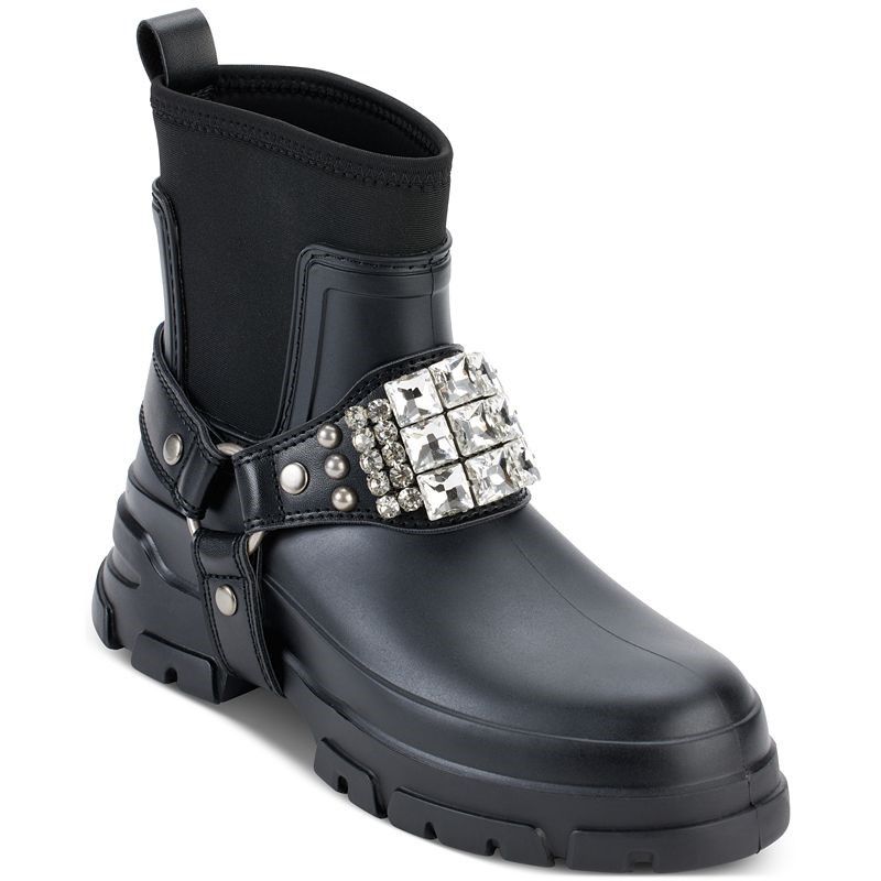 women's maeva embellished buckled zip booties
