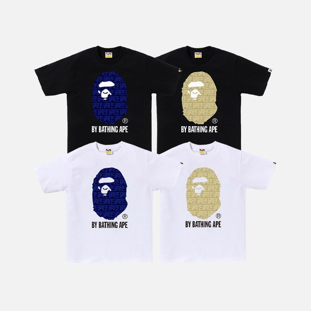 베이프 BAPE 로고 모노그램 에이프 반팔티셔츠 4컬러 1J30110025 8236172048