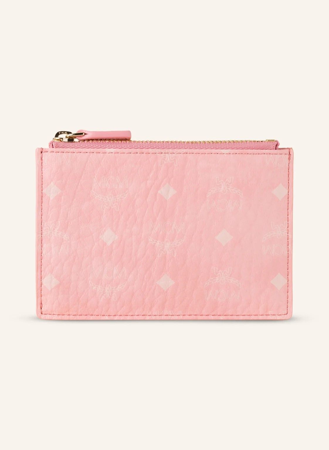 MCM Tracy Small Monogram Visetos Trifold Wallet