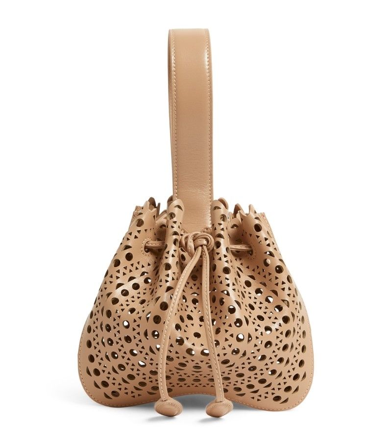 ALAIA Samia 26 Laser-Cut Clutch Bag