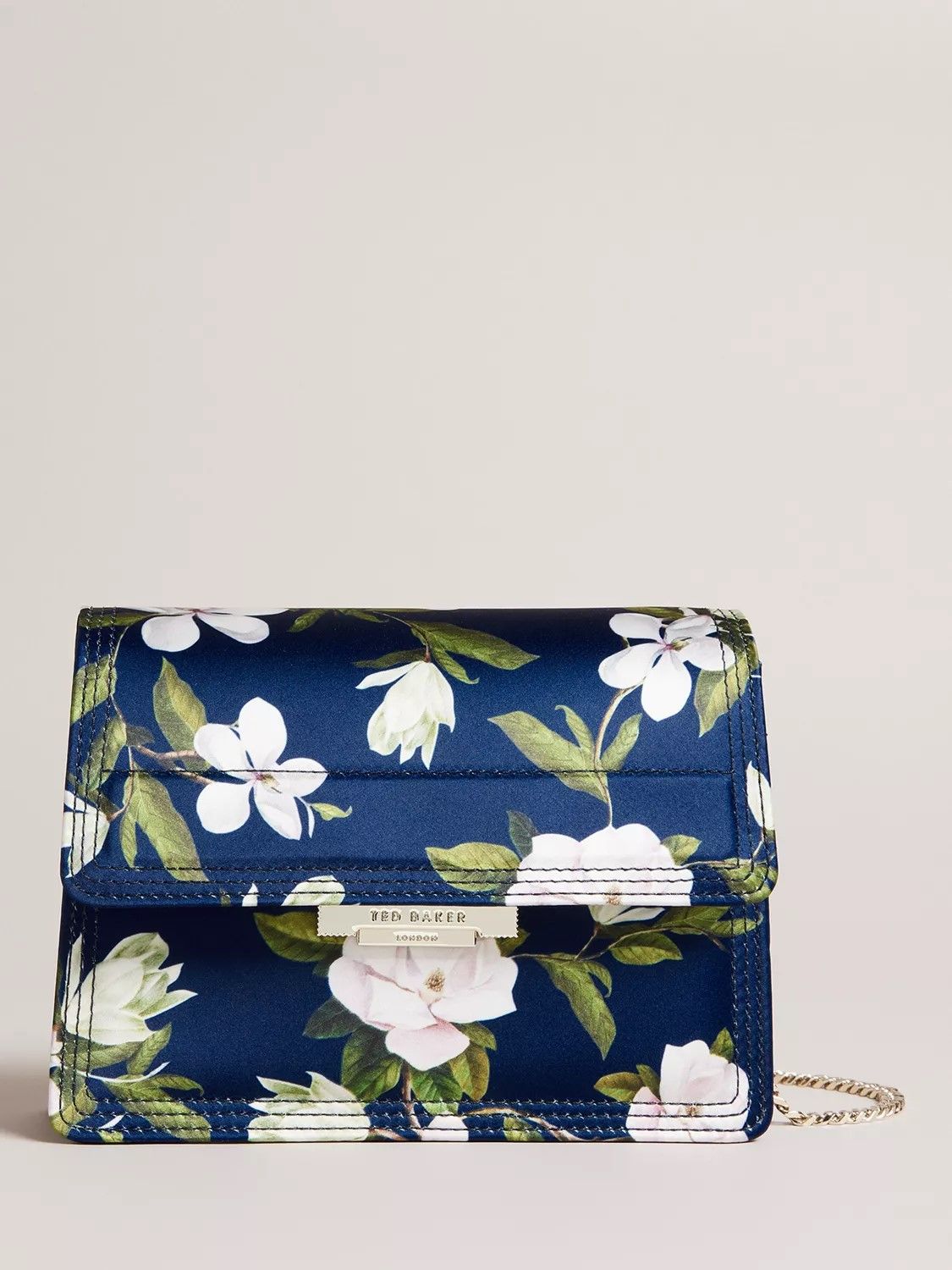 Ted Baker Jenil Floral Chain Strap Shoulder Bag, Pastel Green