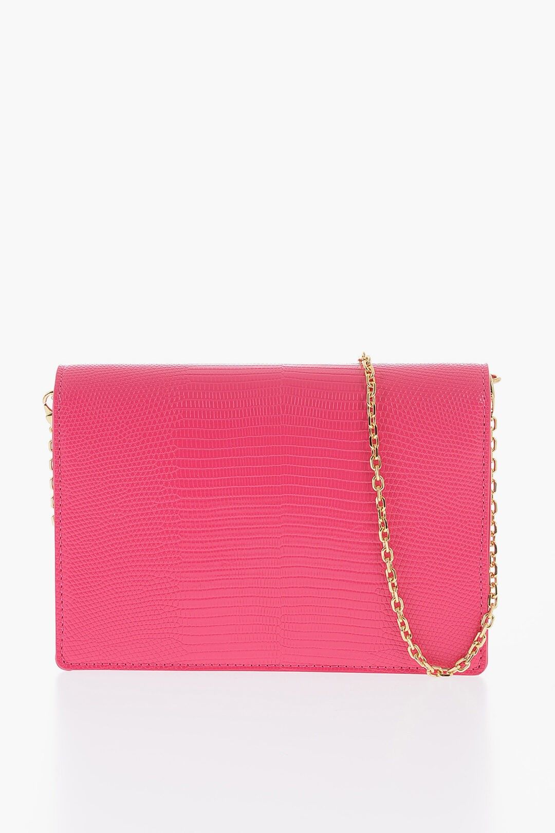 러브 포우 가죽 도마뱀 가방 골든 체인 LOVE Croco-effect Faux Leather LIZARD Bag with Golden Chain 490751