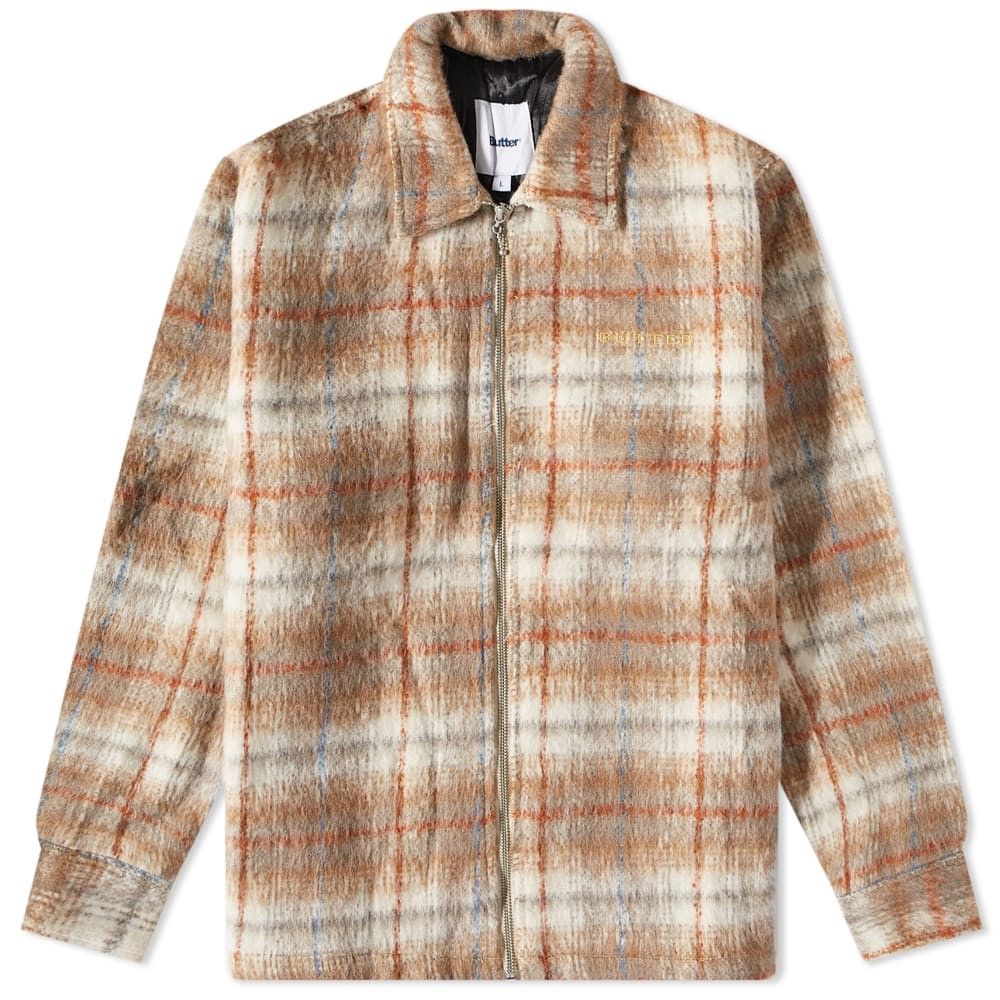 집업 오버셔츠 Plaid Flannel Zip Overshirt BGQ422D13302 Bark & Stone