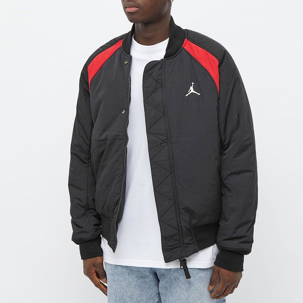 Air Jordan-자켓 MA-1 Jacket DA9796-010 Black & Gym Red | TRENBE