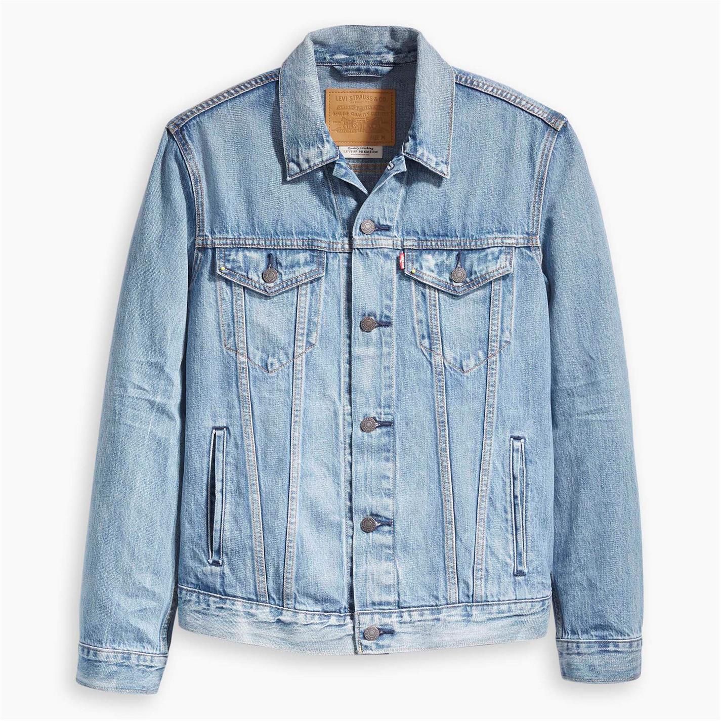 levi's killebrew denim trucker jacket in light wash