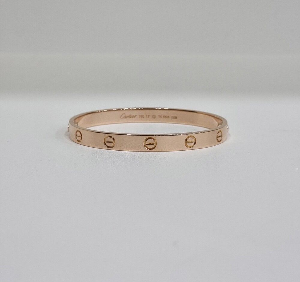 까르띠에-팔찌 Love 18Ct Rose-Gold Bracelet 852-10134-Crb60356 | Trenbe