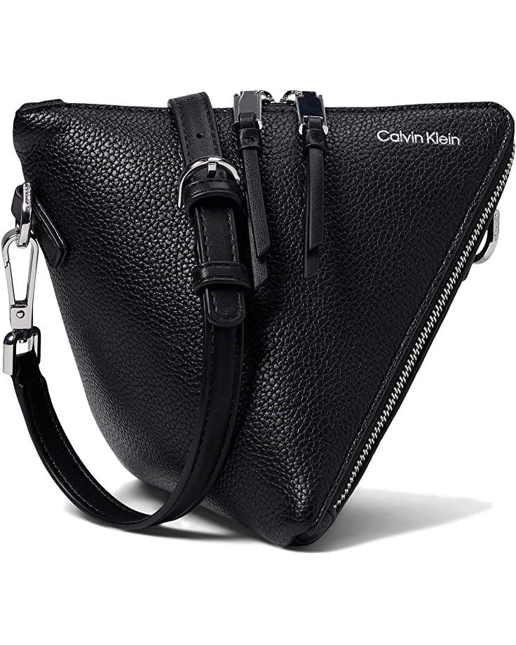 Calvin Klein Takara Logo-embossed Crossbody Bag in Black