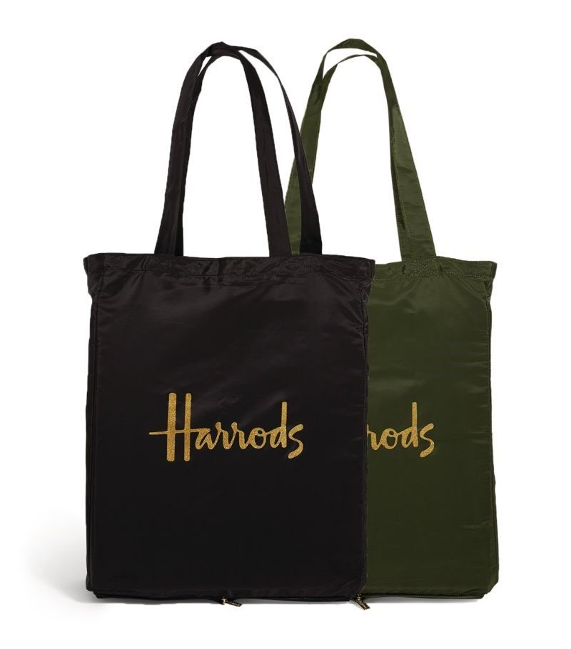 Womens Harrods multi Recycled Pretty City & Toile Pocket Shopper Bag (Set  of 2)