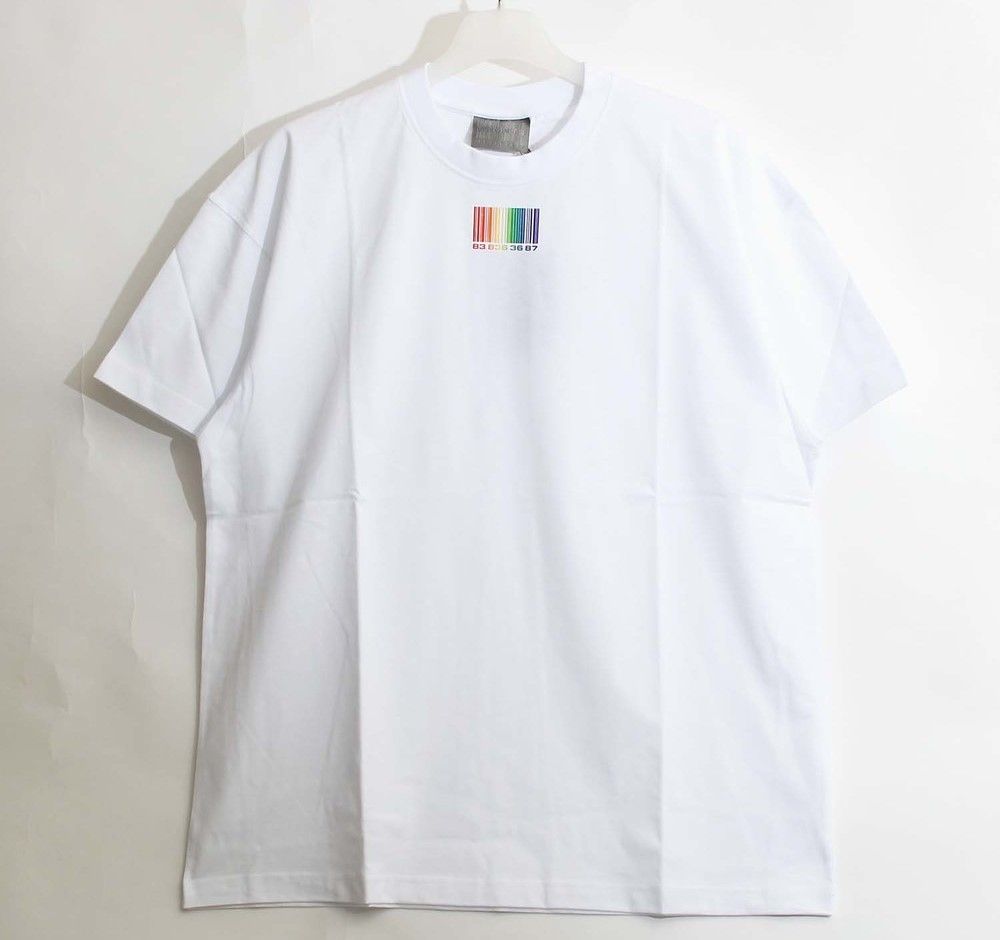 vetements 22SS VTMNTS Rainbow Barcode T-Shirt White 29257383 | eBay